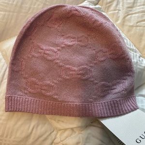 Gucci Size large small kids babies beanie pink